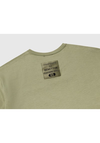 Mayoral Benetton Erkek Çocuk Logo Baskı Detaylı Oversize T-shirt