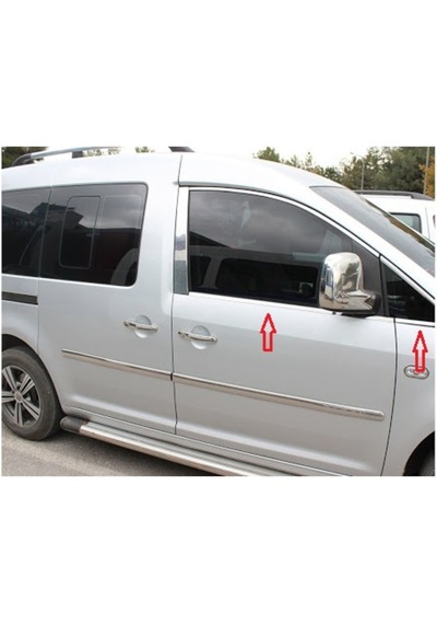 Volkswagen Caddy Krom Cam Çıtası 4 Parça 2004-2010 N11.17295