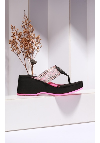 Paris Pudra Siyah Zara Dolgu Taban Terlik-pembe Pembe