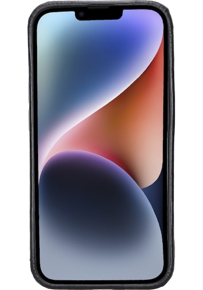 Apple Uyumlu iPhone 15 Deri Arka Kapak Rock Rst1