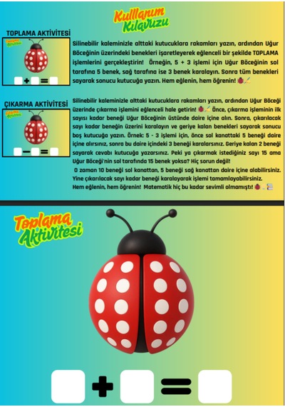 Okul Öncesi Ve Birinci Sınıflar İçin Ölçümler Yaz-sil Kitabı