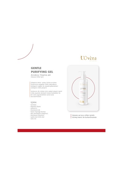 Lovena De Paris Sensitive Skin Gentle Prufying Cleansing Gel 225 ML