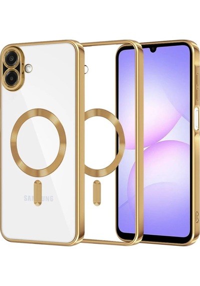 Samsung Galaxy A07 4g Uyumlu Kross Magneticsafe Kapak - Gold