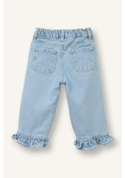 Defacto Fırfırlı Wıde Leg Pamuklu Pantolon Kız Bebek G8468A526SP