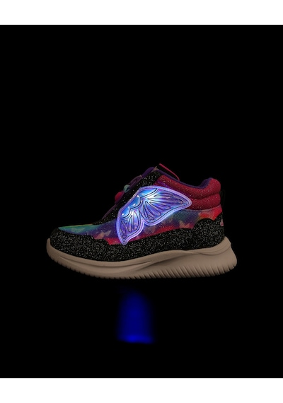 Skechers Jumpsters Küçük Kız Çocuk Siyah Işıklı Bot 303469n Bkhp Siyah