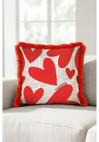 Romantik Kalp Motifli Saçaklı Yastık Kılıfı - Aşk Temalı Kırmızı Krem Bordo Püsküllü Kırlent Kılıfı Uzak Esinti Saten Romantik Kalp Motifli Saçaklı Yastık Kılıfı - Aşk Temalı Kırmızı Krem Bordo Püsküllü Kırlent Kılıfı Uzak Esinti Saten
