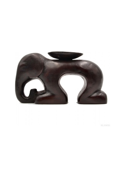 Yere Çökmüş Fil Tealight Mumluk 16 CM