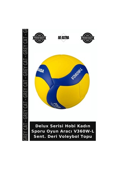 Delux Serisi Hobi Kadın Sporu Oyun Aracı V360w-l Sent. Deri Voleybol Topu Çok Renkli