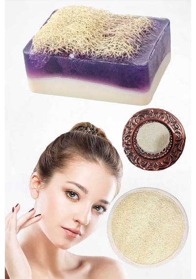 3'lü Yüz Temizleme Leke Akne Ölü Deri Peeling Ruşur Taşı Masaj Etkili Keçi Sütü Lanta Sabun