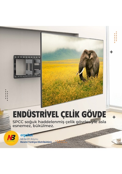 Nb Ergonomic Nb Sp5 Büyük Ekranlar Için 75inch-110inch Profosyonel Hareketli Tv Askı Aparatı