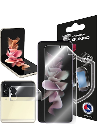 IPG Samsung Uyumlu Galaxy Z Flip3 Görünmez Ekran Koruyucu (Ön ve iç)