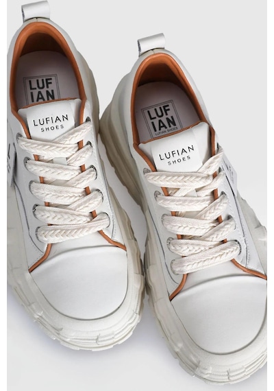 Lufian Zeta Beyaz Hakiki Deri Kadın Sneaker Ayakkabı Beyaz