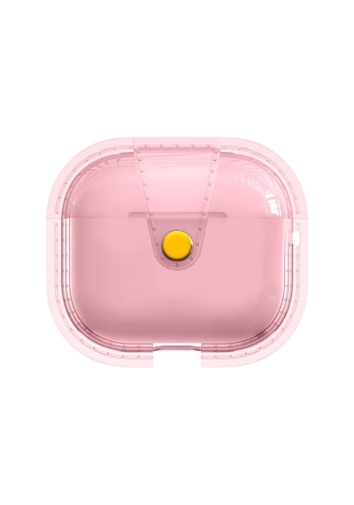 Apple Uyumlu AirPods 3. Nesil Zore Airbag 33 Darbelere Karşı Dayanıklı Magnetik Kılıf-pembe Pembe