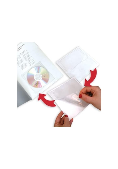 Aso Cd Dvd Zarfı Arkası Tam Yapışkanlı 13x13 Cm Plastik Şeffaf 100 Adet