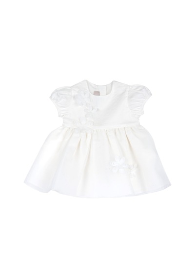 Chicco Kız Bebek Kısa Kollu Elbise 09101691000000 000030 Beyaz