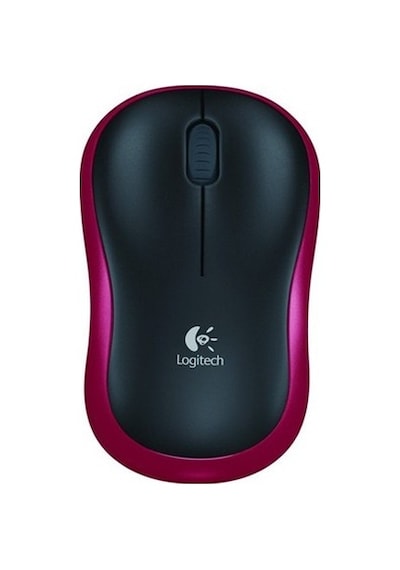 Logitech M185 Nano Optik Kablosuz Mouse Kırmızı