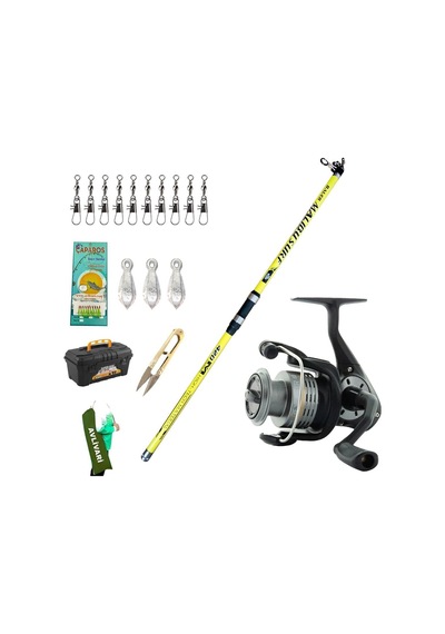 Okuma Revenger Rv-55 Otta Makinesi - Bauer Malibu 420 Cm Tam Takım Lux Usta Profesyonel Hobi Surf Olta Seti -9258