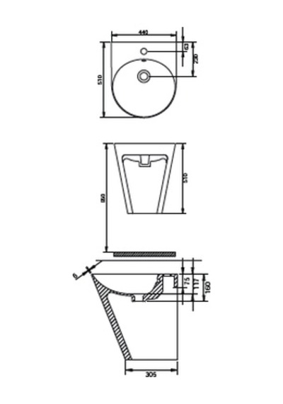 İgloo Lavabo Monoblok Turavit - Mat Siyah Diğer