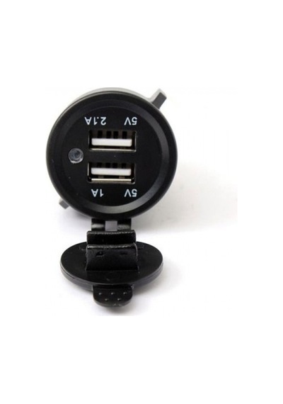 Montajlanabilir Araba Tekne İçin Dual Usb Şarj Soketi 5v 2.1a 12-24v