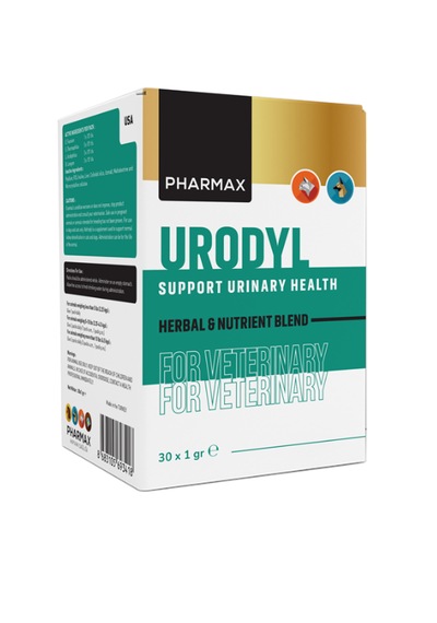 Pharmax Urodyl Kedi Ve Köpekler Için Dolaşım Sistemi Besin Takviyesi 1x30 Gr