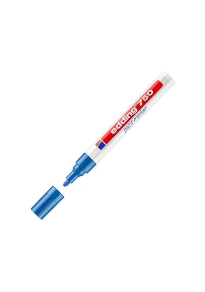 Edding Markör Dekor Boya Yuvarlak Uçlu 2-4 Mm Mavi 750 Çok Renkli