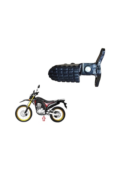 Yuki Victor 250 Cross Sürücü Basamağı Sol Basamak Lastiği