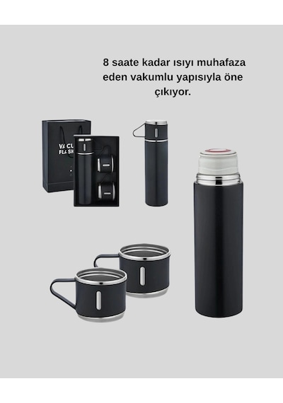 Mey İthalat 500 Ml Vakumlu Termos Çift Kat Paslanmaz Çelik, Sızdırmaz Kapağıyla Sıcak Ve Soğuk İç Çok Renkli