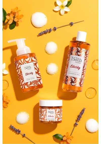 The Bath Factory Liberty Peeling + Liberty Duş Jeli + Liberty Köpük Sabun