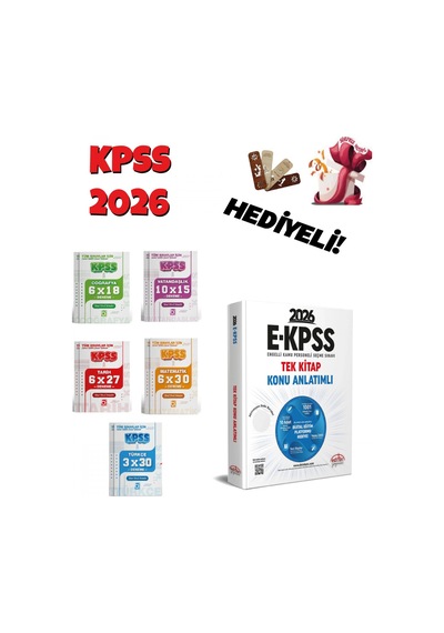 2026 Ekpss Tek Kitap Konu Anlatımlı Ve Deneme Seti 6 Kitap Bigeli