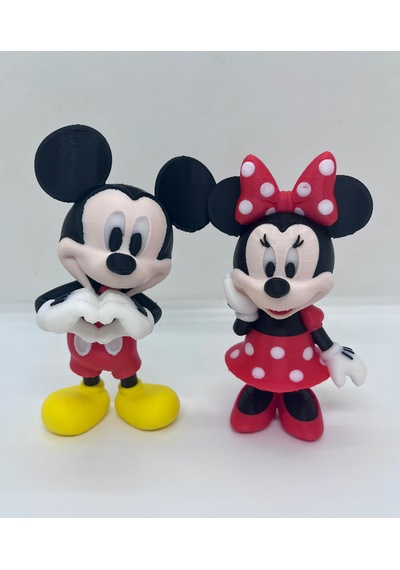 Mickey Mouse Ve Minnie Mouse Figürü