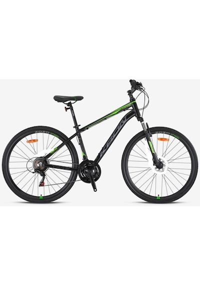 Kron Tx 75 Trekking V-fren 28" Jant 17' Kadro 21 Vites Şehir Bisikleti Siyah Yeşil Gri Siyah - Yeşil