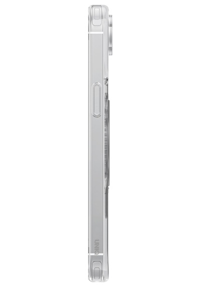 Apple iPhone Uyumlu 17e / 16e Kılıf Swivix Döner Metal Standlı Koruyucu Premium Dayanıklı Kapak Şeffaf