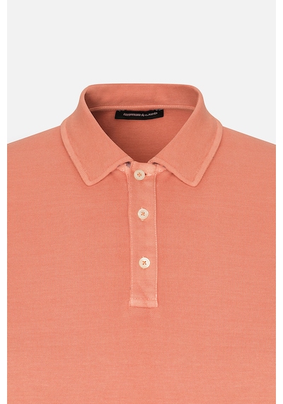 AC&Co / Altınyıldız Classics Erkek Kıremıt Slim Fit Dar Kesim %100 Pamuk Polo Yaka Tişört Kiremit