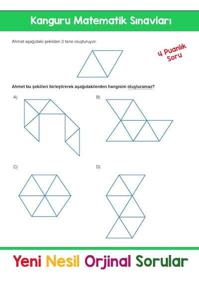 2. Sınıf Zihin Çalıştıran Eğlenceli Kanguru Matematik Soruları