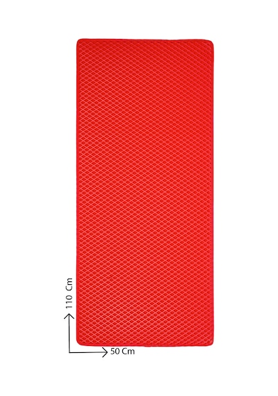 50x110 Cm Hücreli Kedi Kumu Paspası Kedi Matı Kedi Tuvalet Önü Paspası Kırmızı