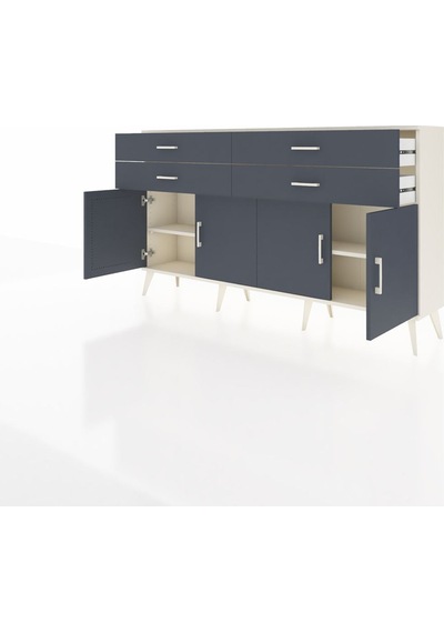 Arges Konsol 2 Raflı 4 Çekmeceli 8 Kapaklı 176x30x99 Aytaşı-antra Aytaşı-antrasit Arges Konsol 2 Raflı 4 Çekmeceli 8 Kapaklı 176x30x99 Aytaşı-antra Aytaşı-antrasit