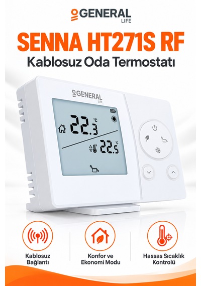 General Life Senna Ht271s Rf Kablosuz Dijital Oda Termostatı