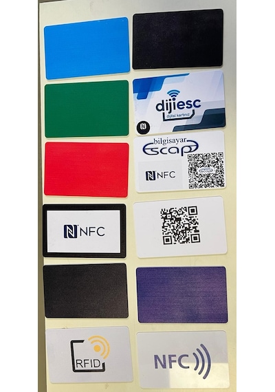 Dijital Kartvizit İçin. Nfc 213 Kart. Ntag213 144Byte Kapasite. 100 Adet