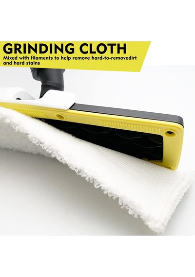 12 Adet Mikrofiber Bez Seti, Kärcher Buharlı Temizleyici Aksesuarları Easyfix Sc 2, Sc 3, Sc 4, Sc 5 İle Uyumlu, Makinede Yıkanabilir 4 Zemin Bezi Seti + 2 Zımpara Zemin Bezi + 6 El Başlığı