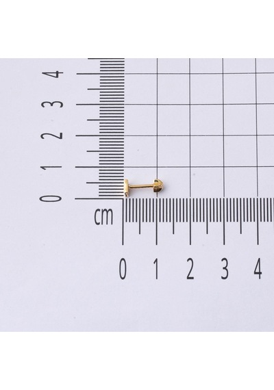 14 Ayar Altın Kare Tragus Küpe Kphsy14k22490
