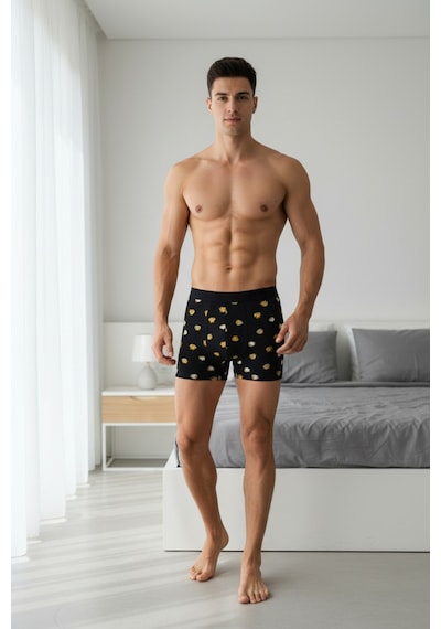 Alaturka Erkek Boxer Karışık Renk 3'lü Paket Set -bxr2000 Model-1 Model1