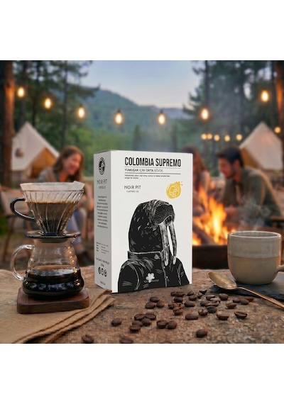 Noir Pit Coffee Co. Colombia Supremo Çekirdek Kahve 250 G Diğer