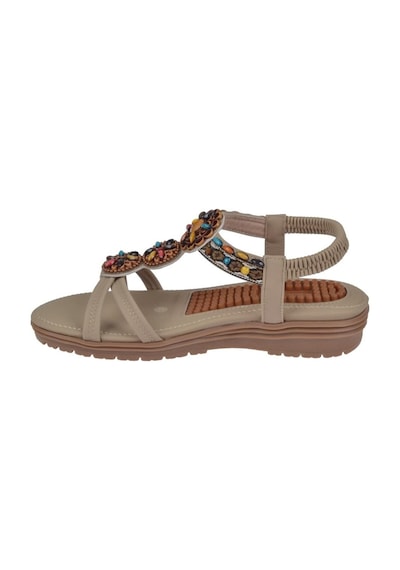 Guja Masaj Tabanlı Comfort Kadın Sandalet Gj-1202 Bej-bej Bej