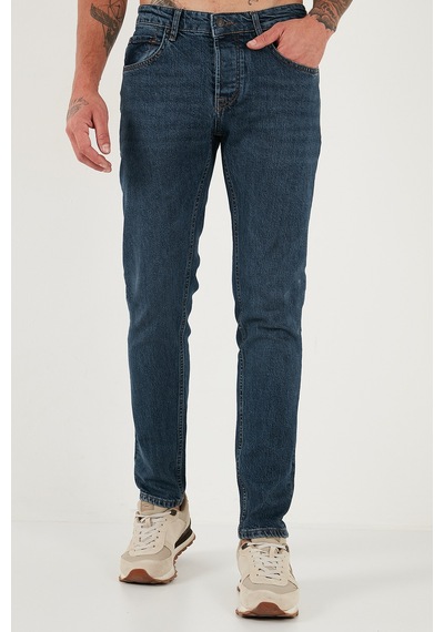 Buratti Pamuklu Slim Fit Normal Bel Dar Paça Jeans Erkek Kot Pantolon 1124C04Napoli Lacivert Buratti Pamuklu Slim Fit Normal Bel Dar Paça Jeans Erkek Kot Pantolon 1124C04Napoli Lacivert