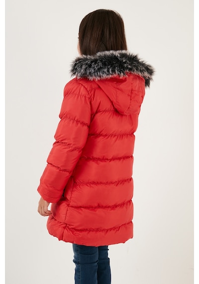 Lela Içi Peluş Astarlı Çıkarılabilir Kapüşonlu Suya Dayanıklı Kız Çocuk Mont 5761910 Kırmızı