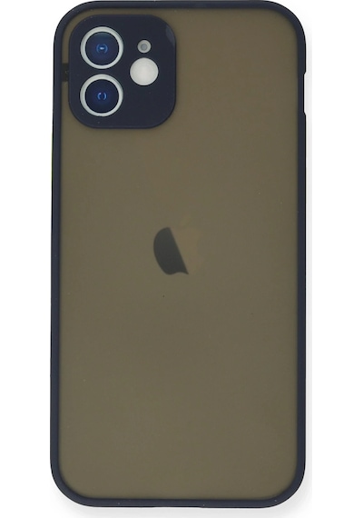 Cosmotex Newface Apple, Uyumlu iPhone 12 Mini Kılıf Montreal Silikon Kapak - Lacivert