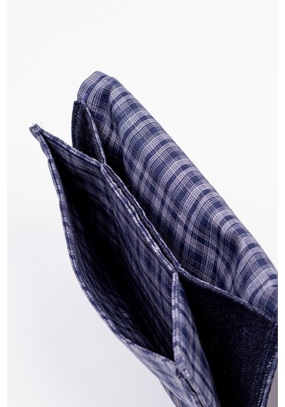 Fabric Craft Bag Kadın Kumaş Cüzdan Nakışlı Lacivert
