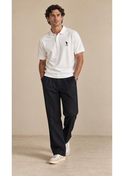 Alexandergardi Polo Yaka Düğmeli T-shirt Beyaz