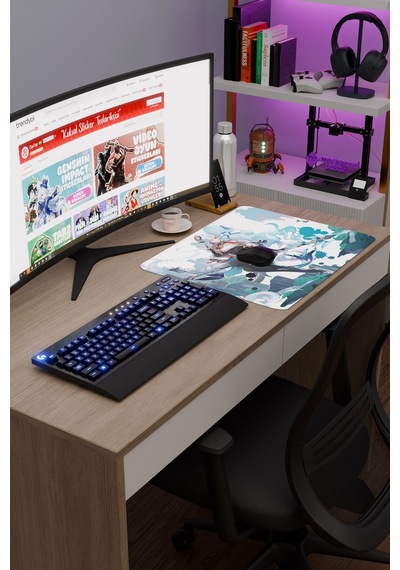 Shenhe Genshin Impact Anime Gacha V2 - 48x40 Xl Gaming Mouse Pad Fare Altlığı