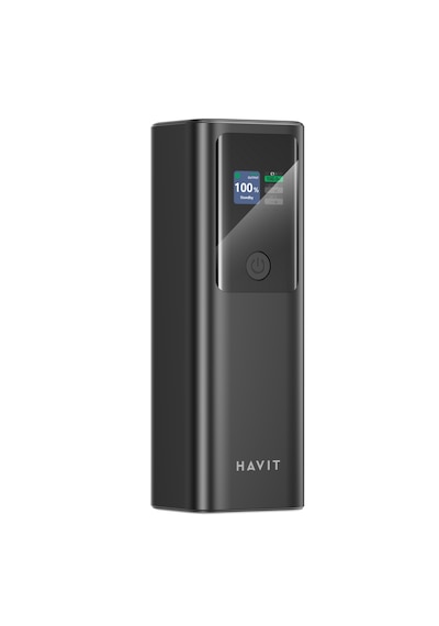 Havit Pb50 Pd140w Dijital Ekranlı 27000mah Powerbank - Siyah
